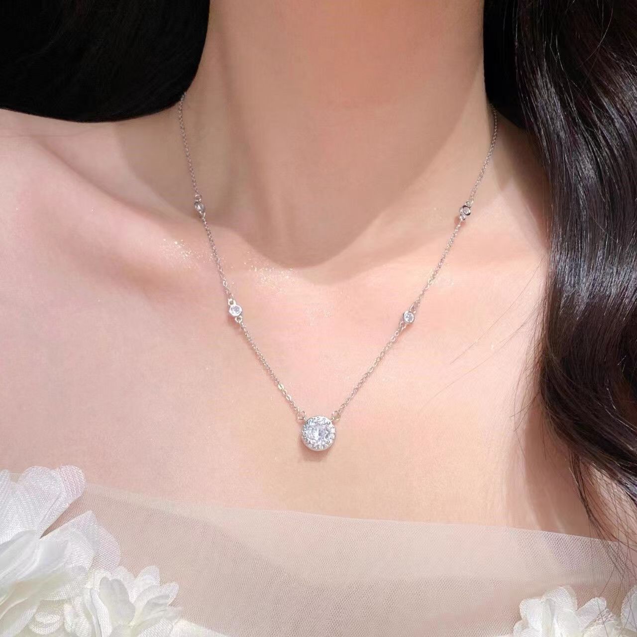 钛钢项链 星点项链2025新款女款轻奢百搭高级锁骨链a