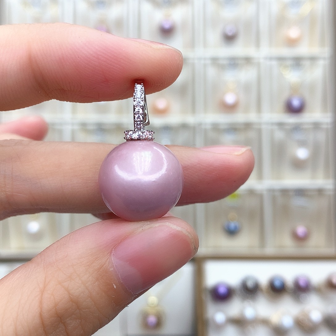 淡水珍珠吊坠(不含链)合金