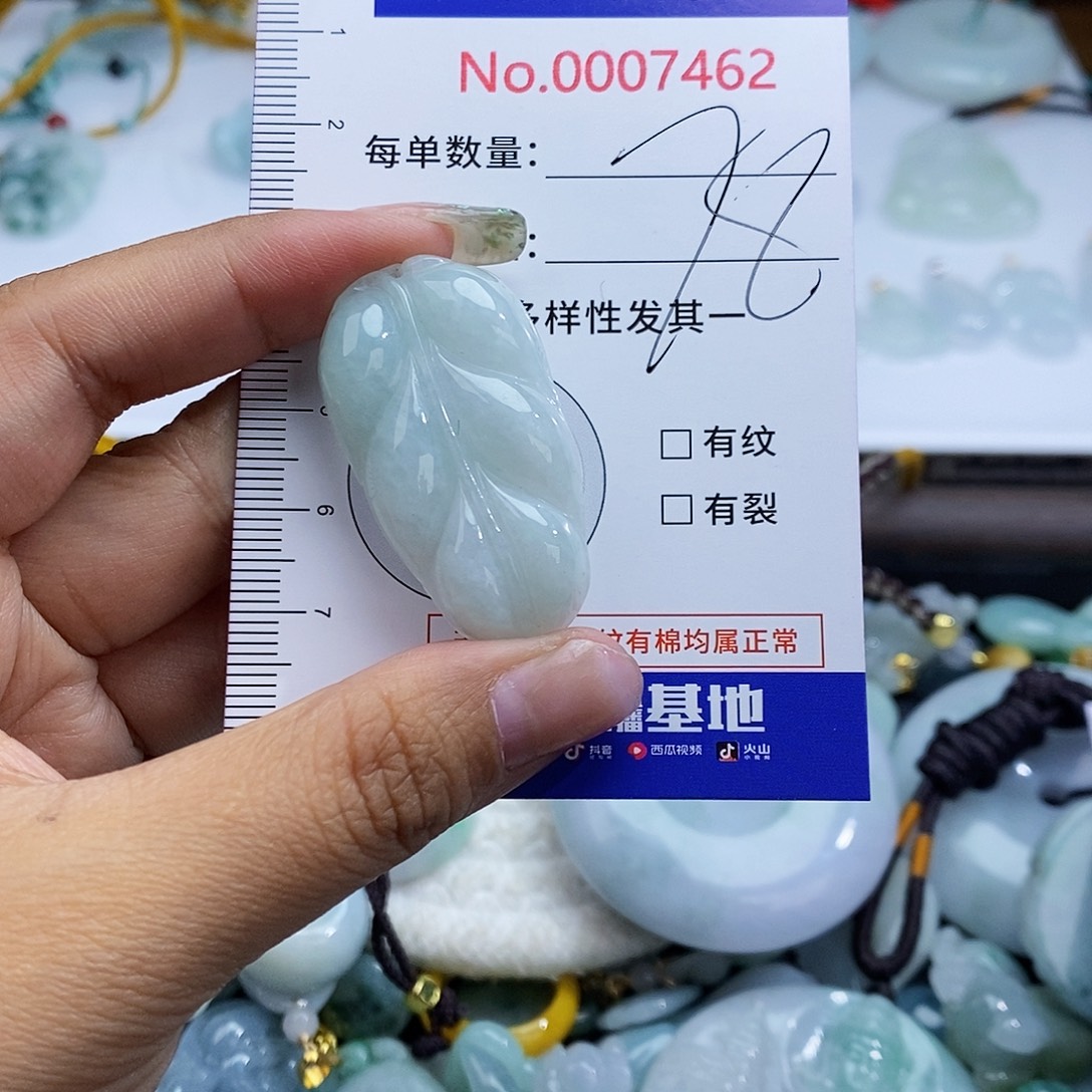 翡翠未镶嵌颈饰7462