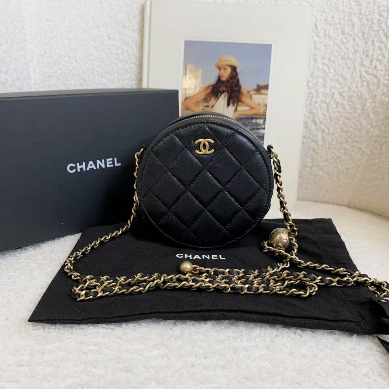 99新 Chanel/香奈儿 壹臻/23C黑金金球小圆饼 11417697