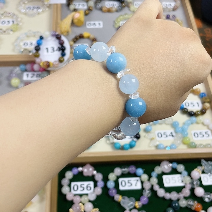 水晶手链银S925镶嵌