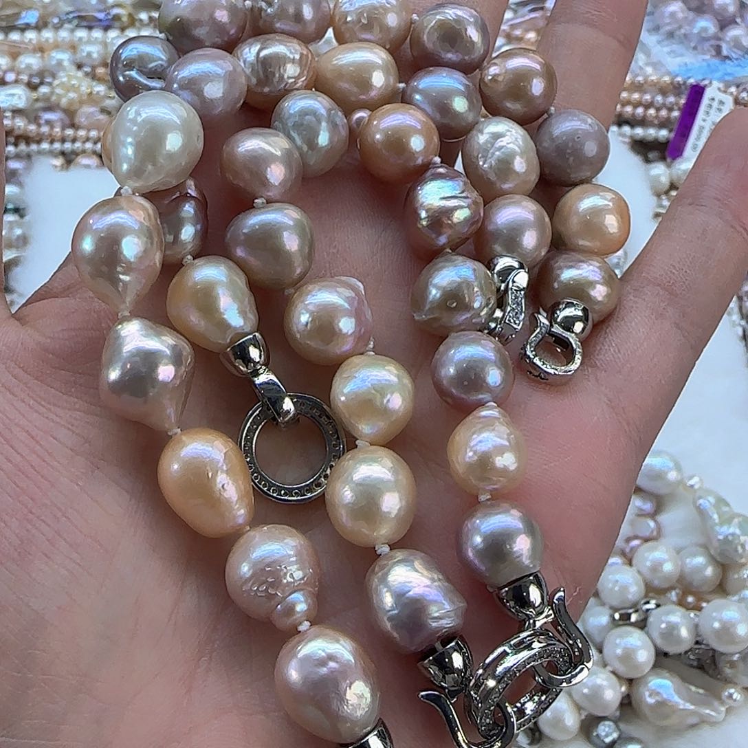 未镶嵌项链定制多样性发货发其一564淡水珍珠