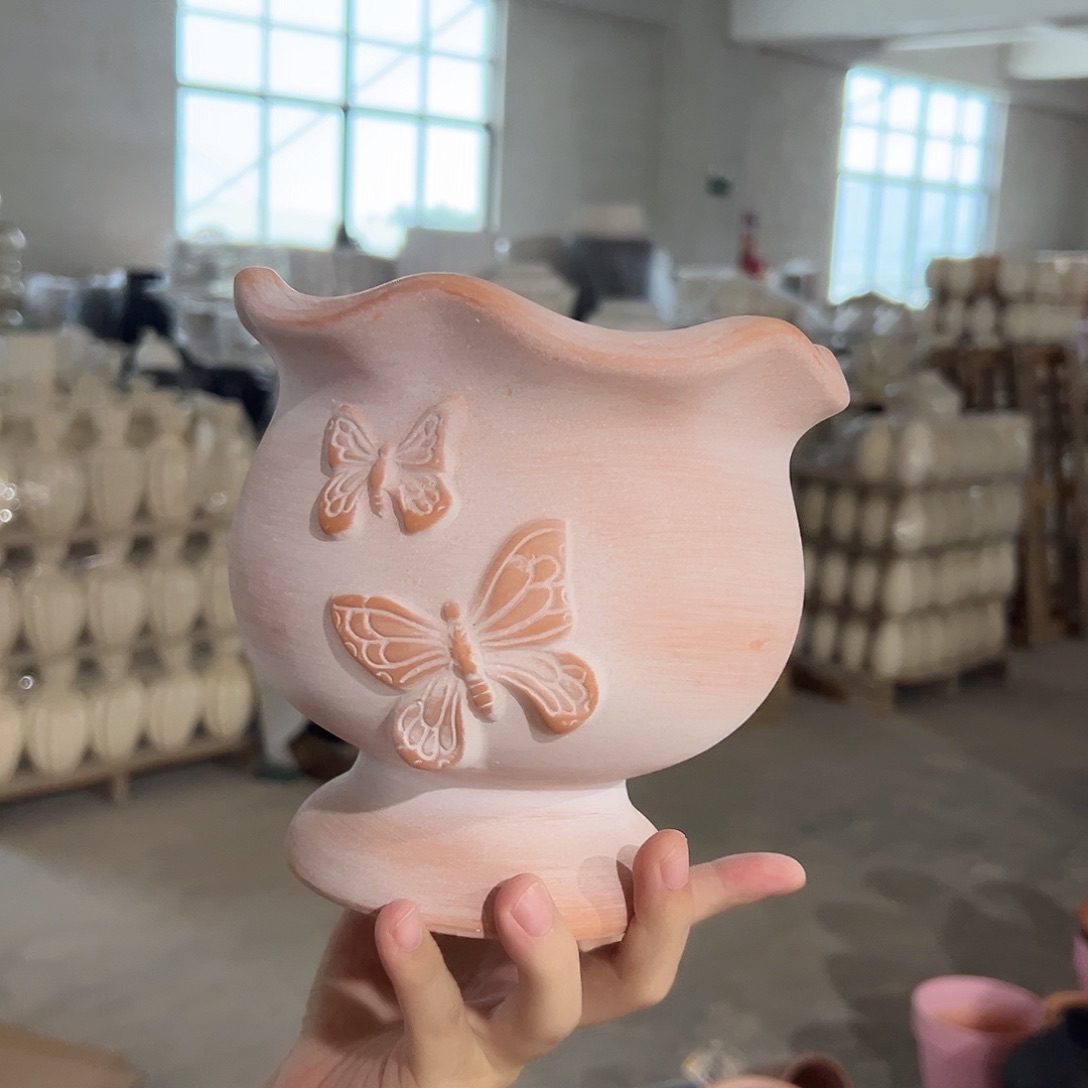 微瑕复古高脚杯蝴蝶15-15