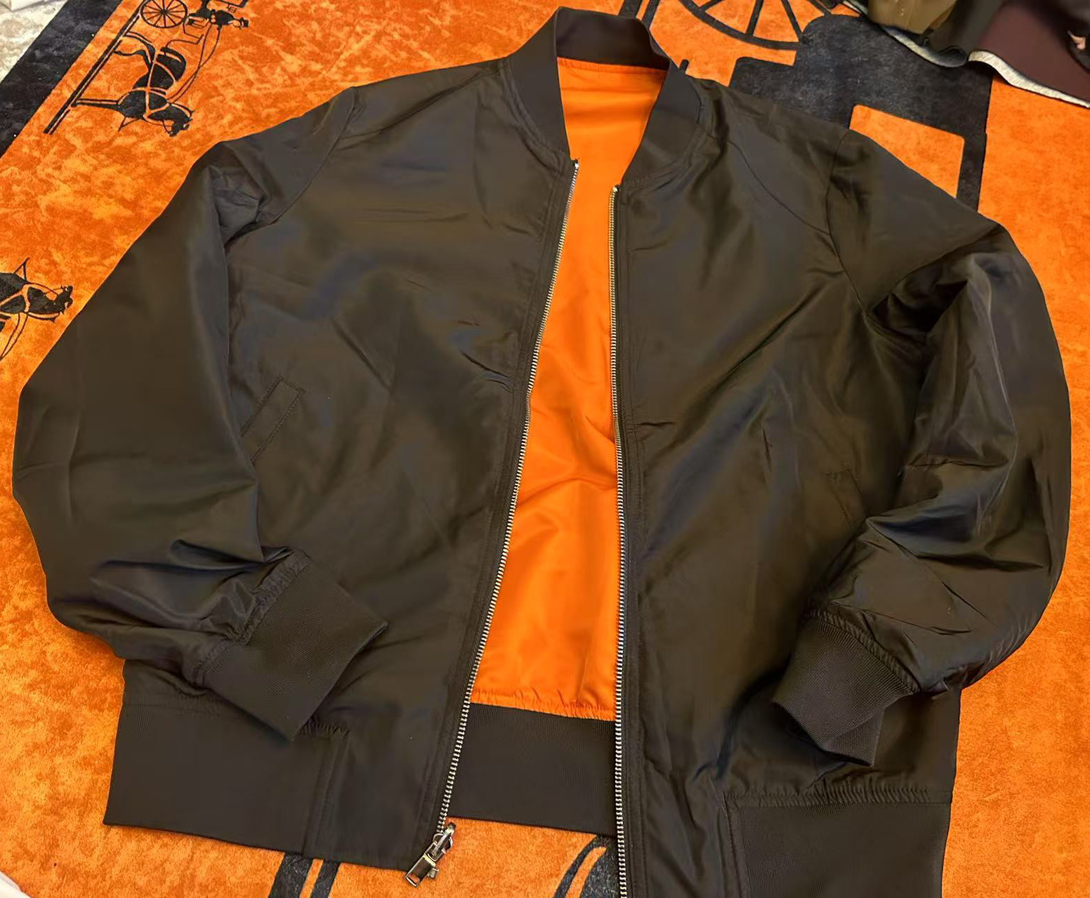 【特价不支持退换】潮流个性休闲双面穿长袖拉链外套女装