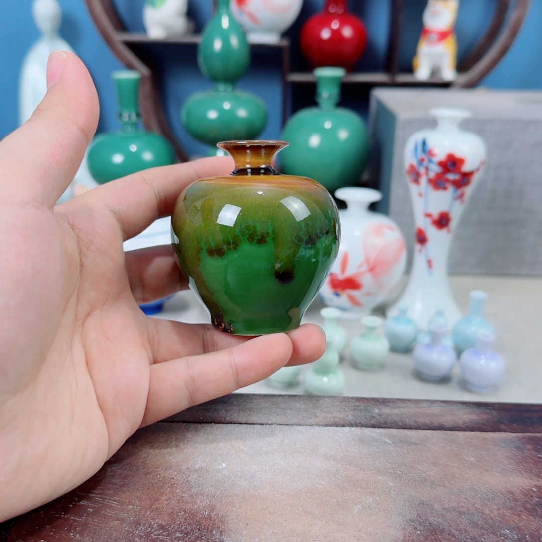 陶瓷手工小花器摆件