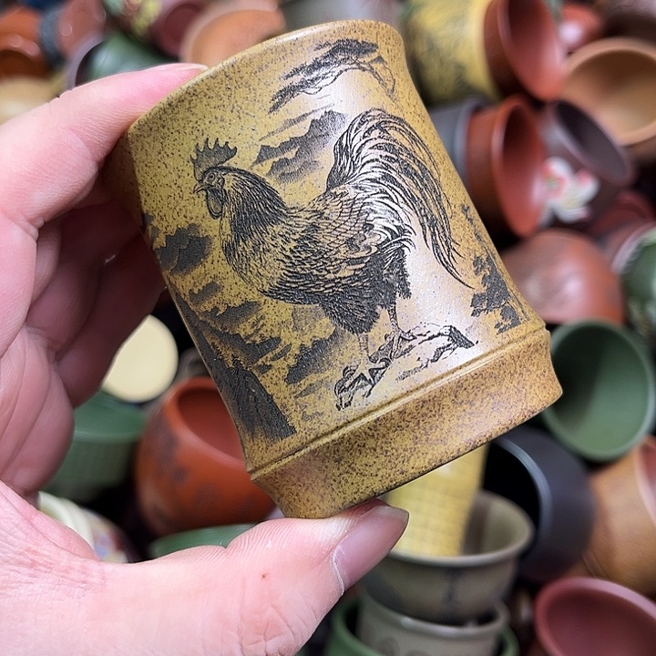 紫砂茶杯全手工紫砂主人杯