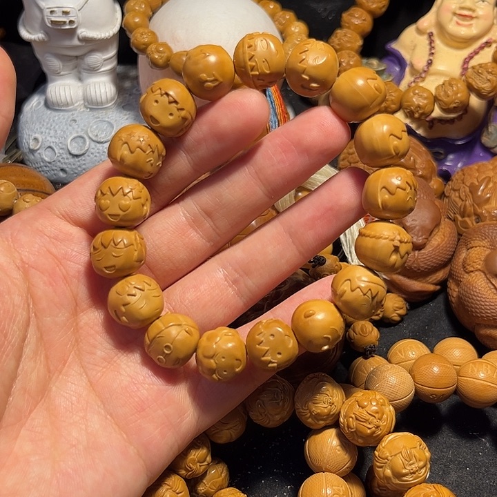 橄榄核手串/手链猴头小丸子