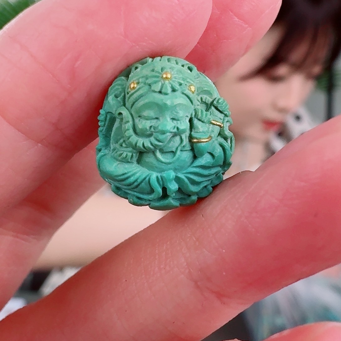 未镶嵌绿松石珠宝奇石