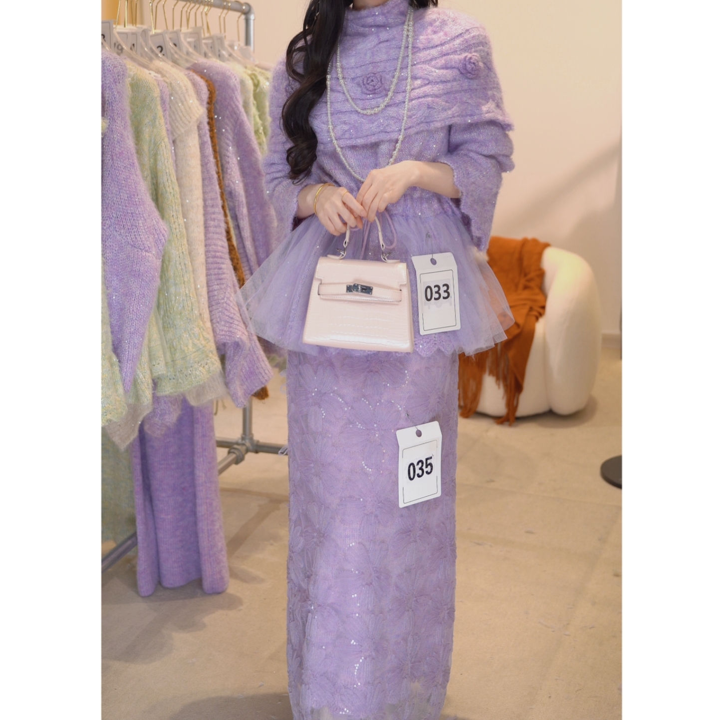 [001-107编号，按号码下单]秋冬款毛衣洋气百搭上衣裙子