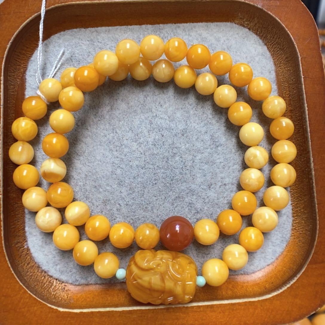 蜜蜡手串未镶嵌蜜蜡