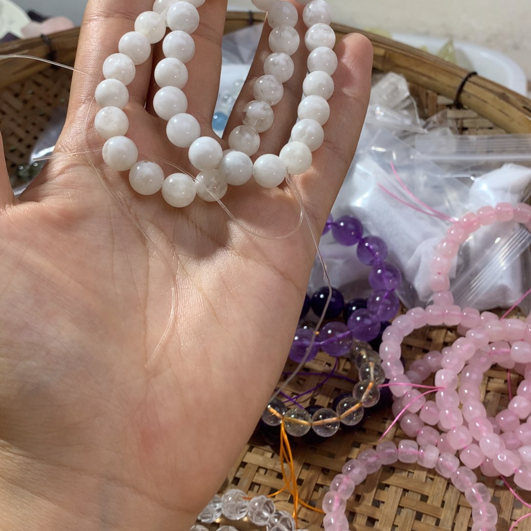 水晶珠宝半成品未镶嵌岳*天然
