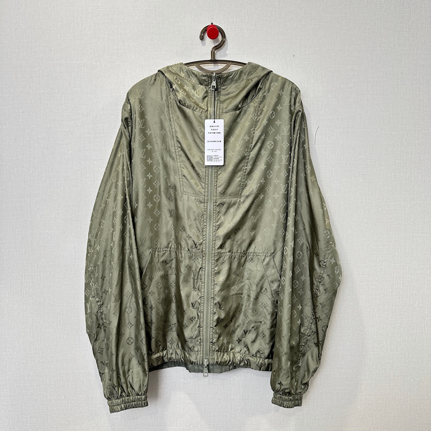 99新 LouisVuitton/路易威登 绿色别针双面穿外套/56/编号424