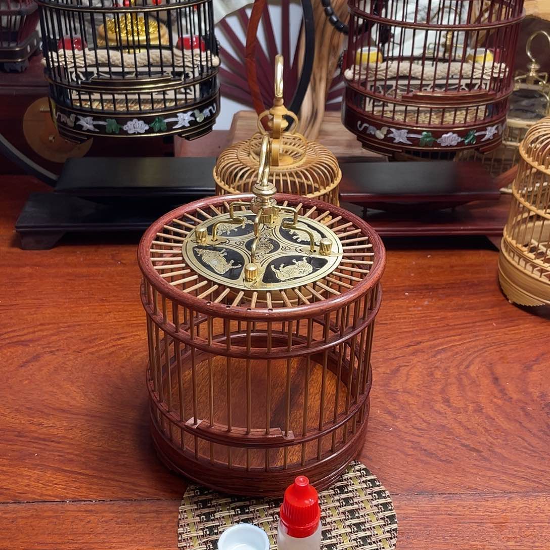 大叶黄花梨十三太保蝈蝈笼