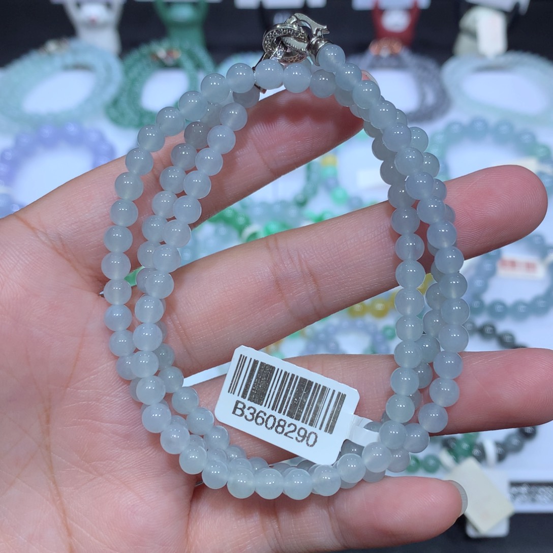 翡翠未镶嵌手串天然