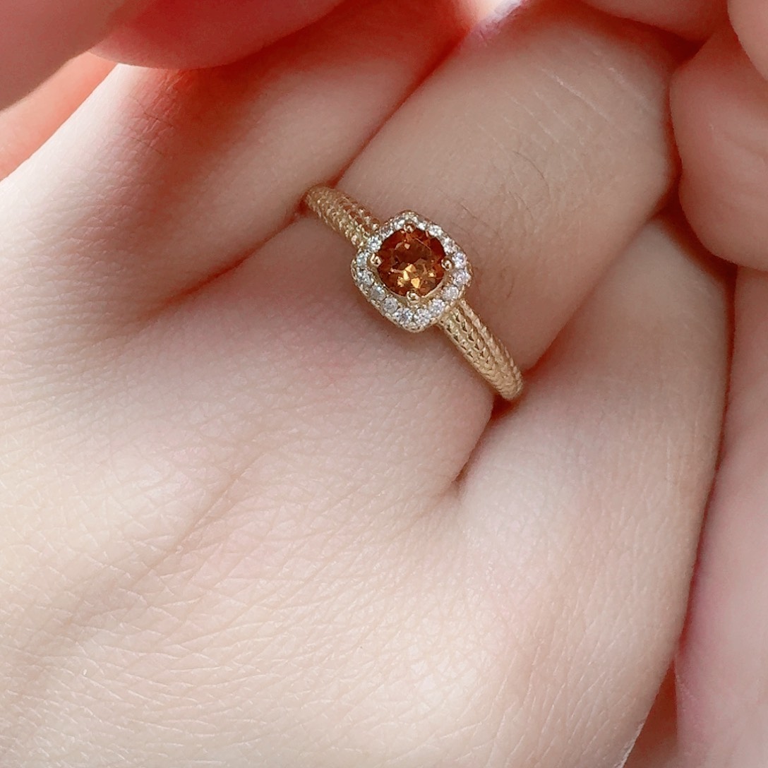 水晶戒指银S925镶嵌戒指150