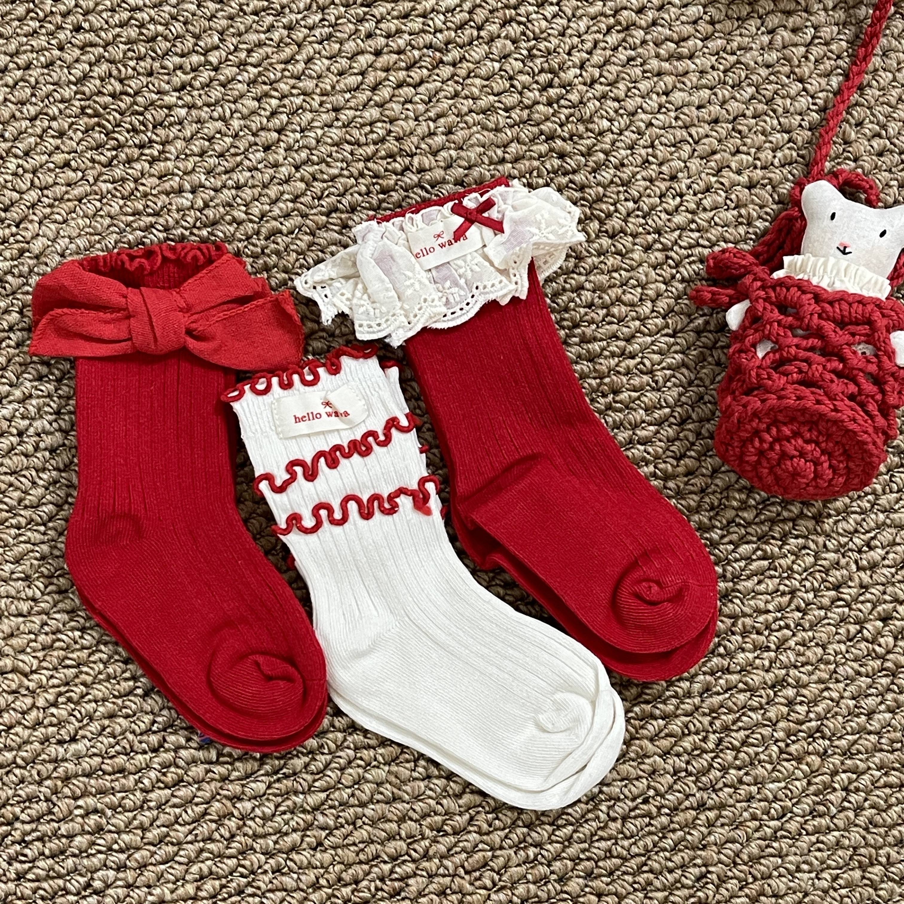 「可可买手集合店」圣诞新年限定礼盒袜-外贸款#HQZ5066-2