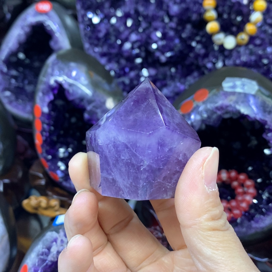 紫晶摆件未镶嵌莹