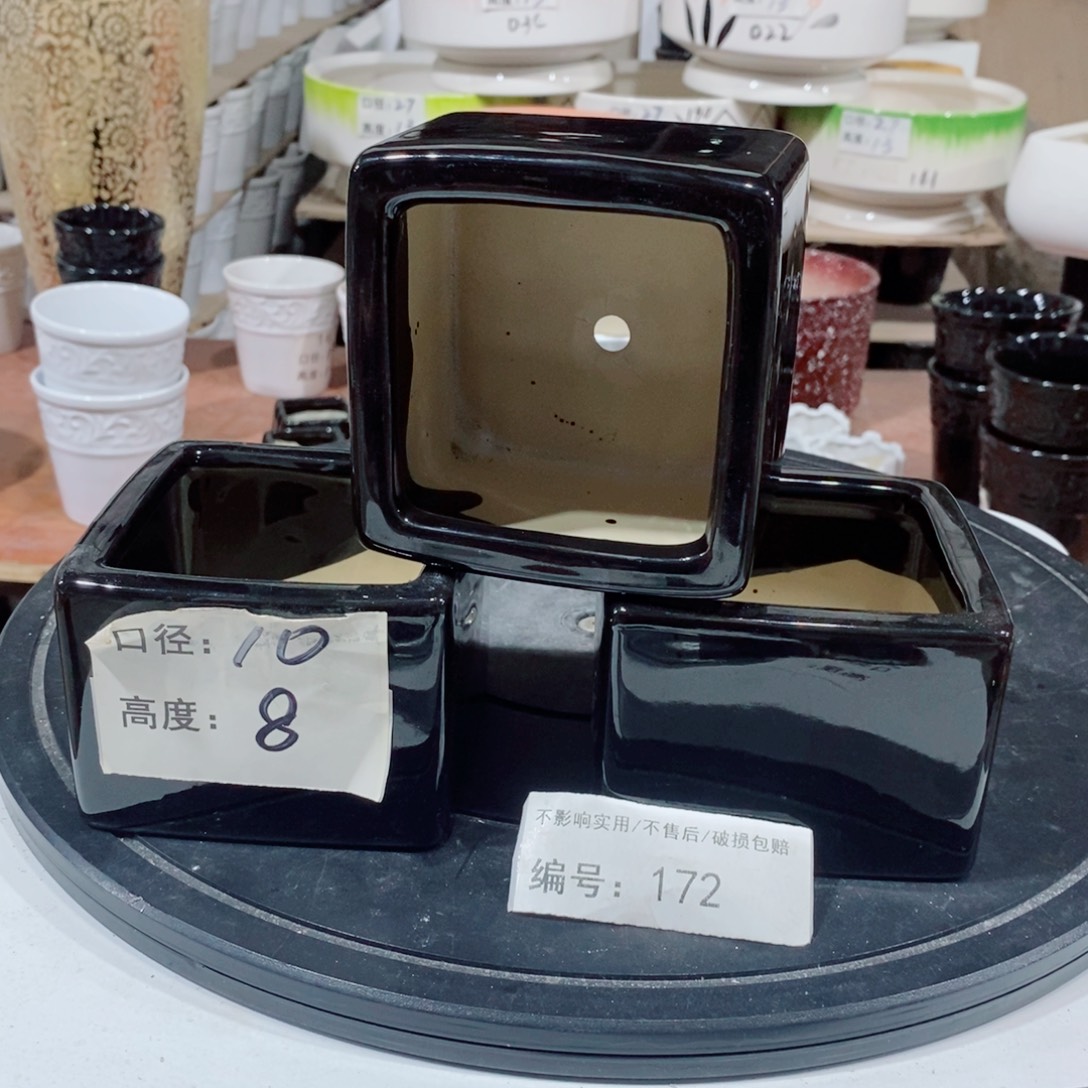 微瑕花盆-172-口10×8-3个