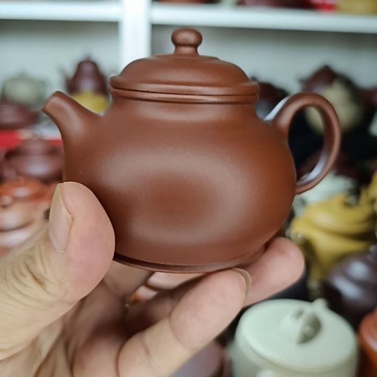 紫砂茶盘原矿清水泥高潘壶200cc半手工