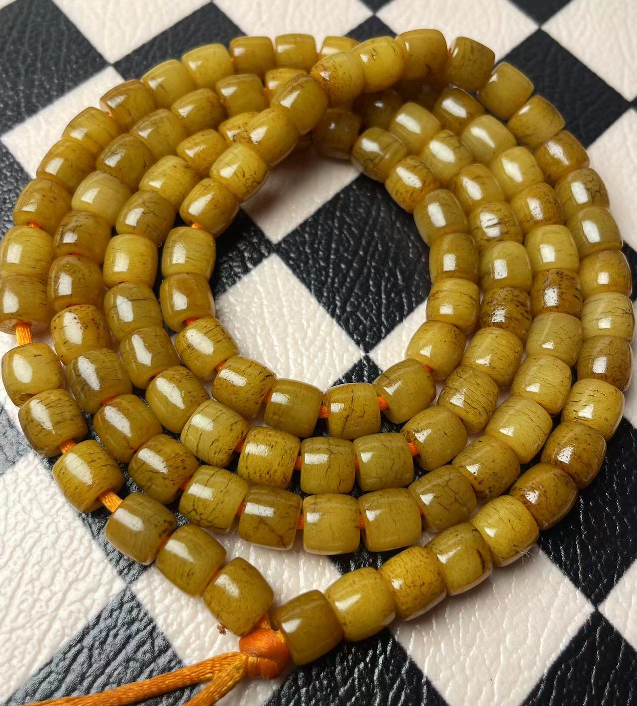 精品西藏骨头108颗脖挂高油高密