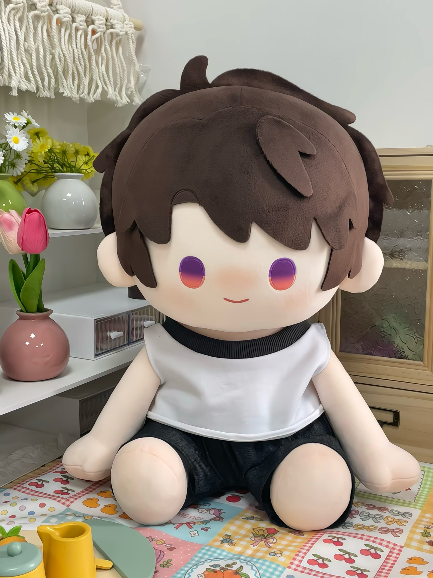 【原创】恋与深空夏以昼 （小宇昼属性）40cm坐姿裸娃