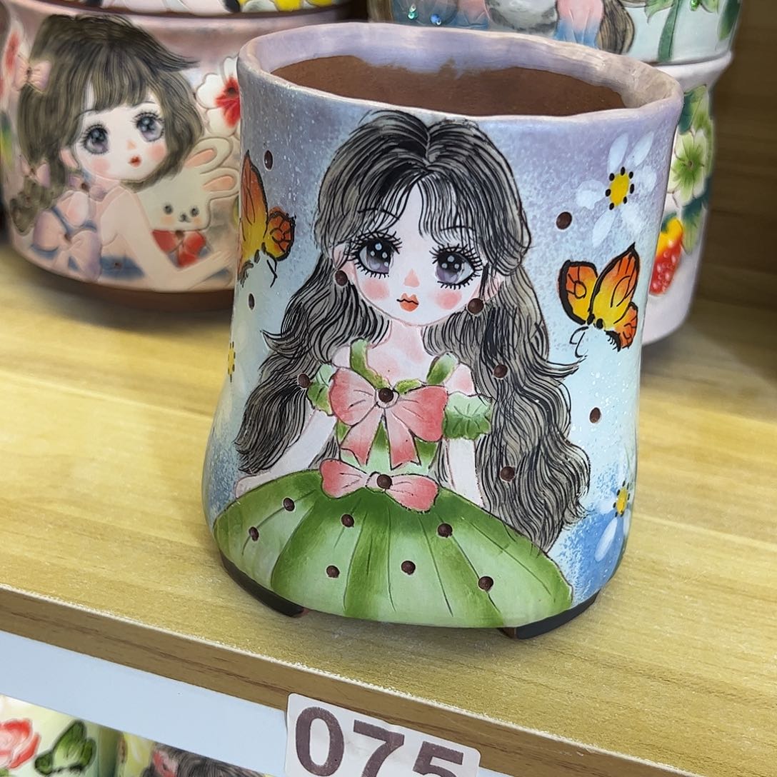 景德镇陶瓷花盆口10.5高14