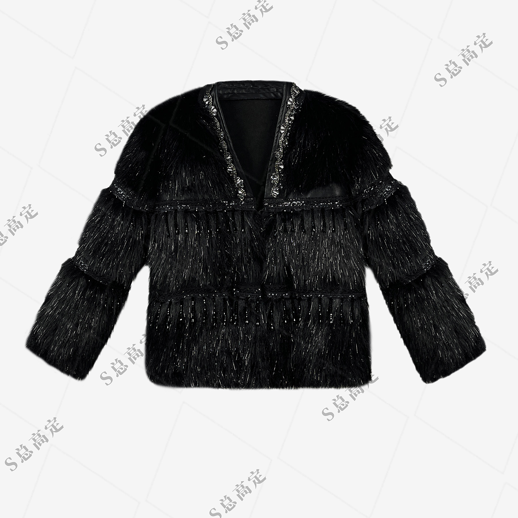 【夏夏专属】冬季接气质百搭宽松毛绒外套冬季D0225