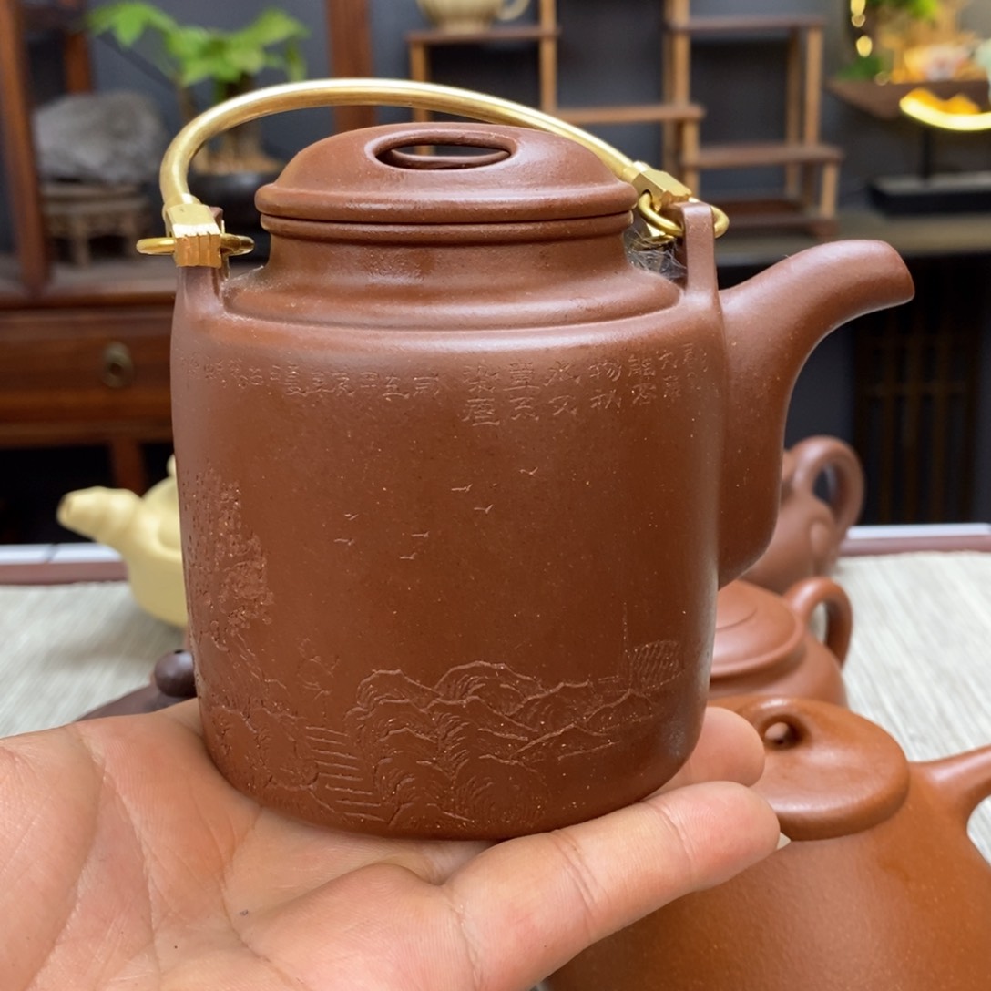 紫泥茶壶容量350毫升