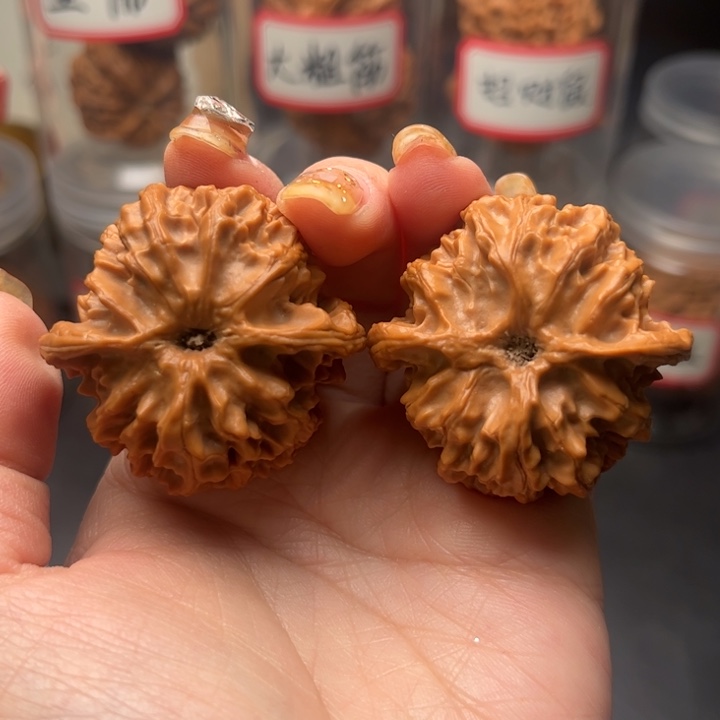 文玩核桃把件小*一42苹果园