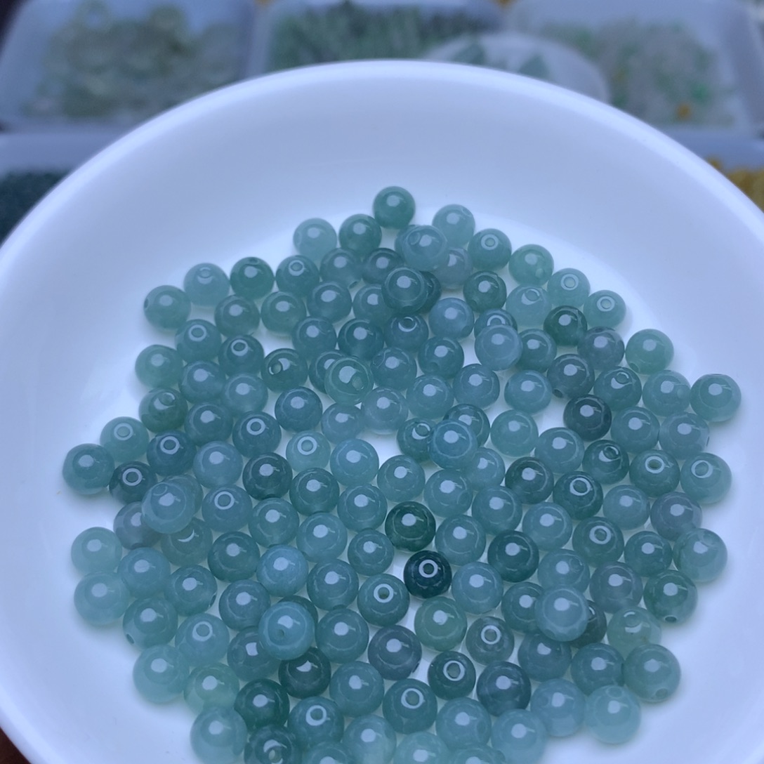散珠翡翠卡5.7冰蓝水33个
