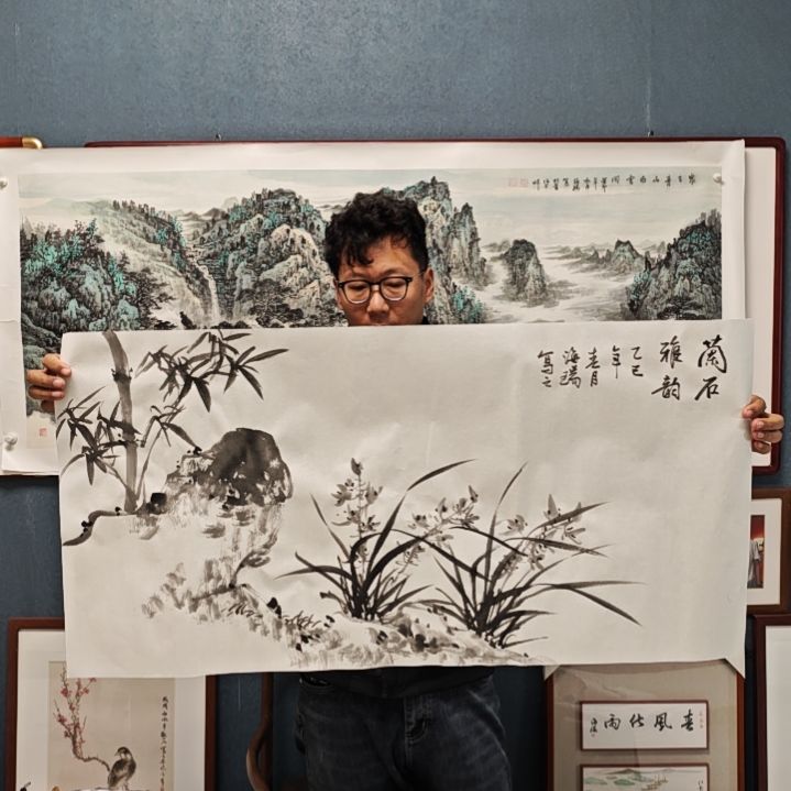 国画贾海瑞老师现场定制