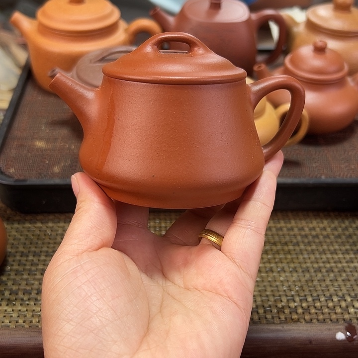 茶壶紫砂红泥石瓢200