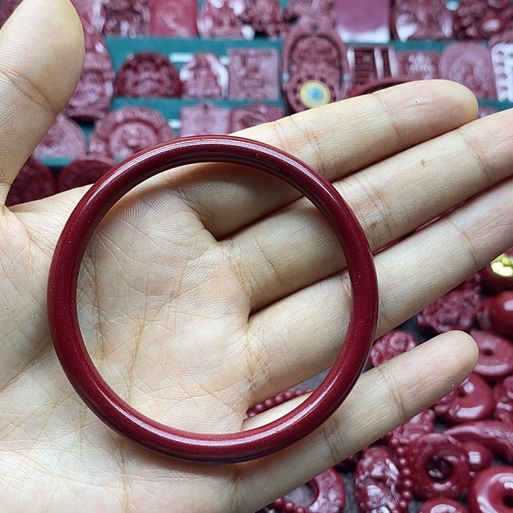 天然辰砂023朱砂手镯