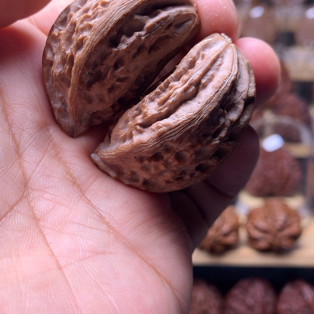 文玩核桃把件东北楸子文玩核桃