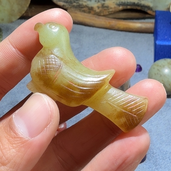 和田玉未镶嵌车挂天*帮