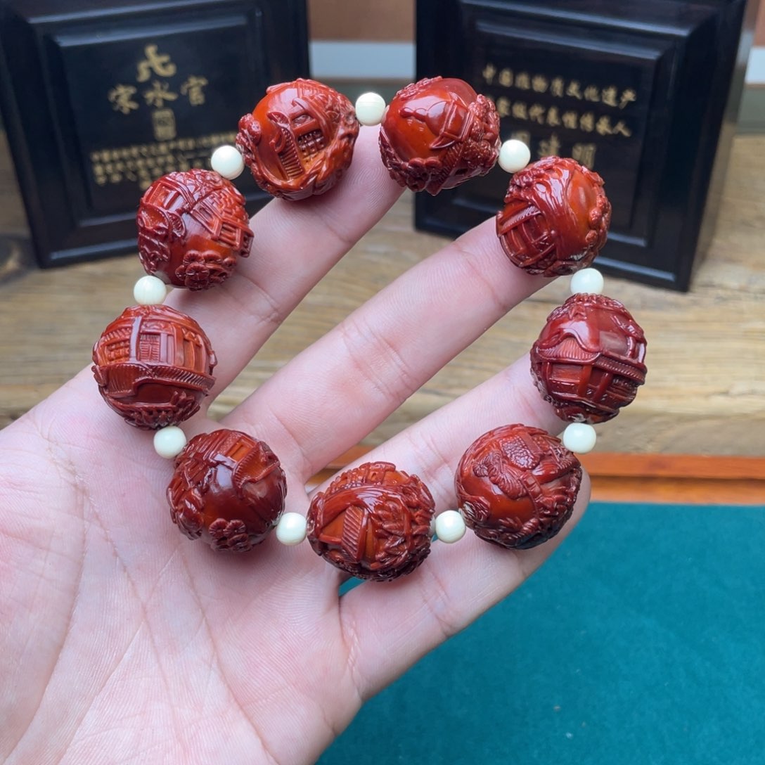 橄榄核吊坠苏州园林表弟回血2.4