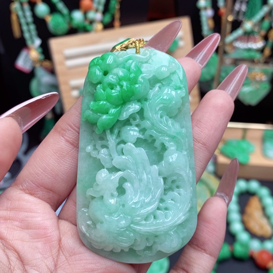颈饰未镶嵌翡翠翡翠吊坠
