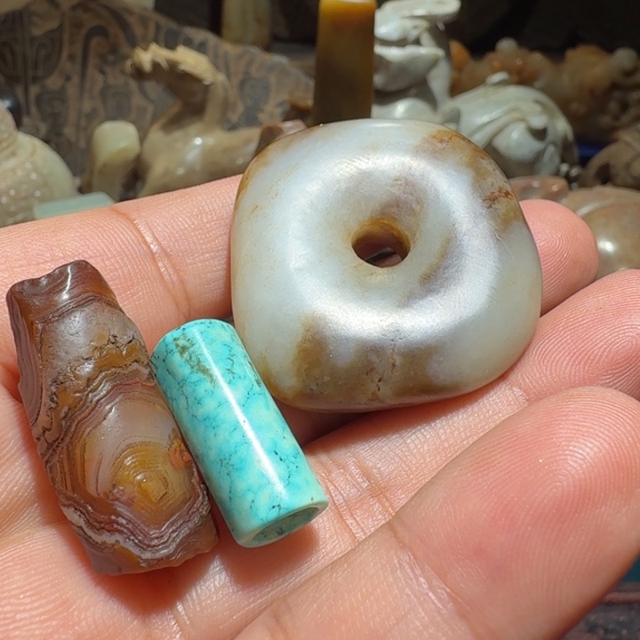 臻***箐玛瑙/玉髓合金颈饰