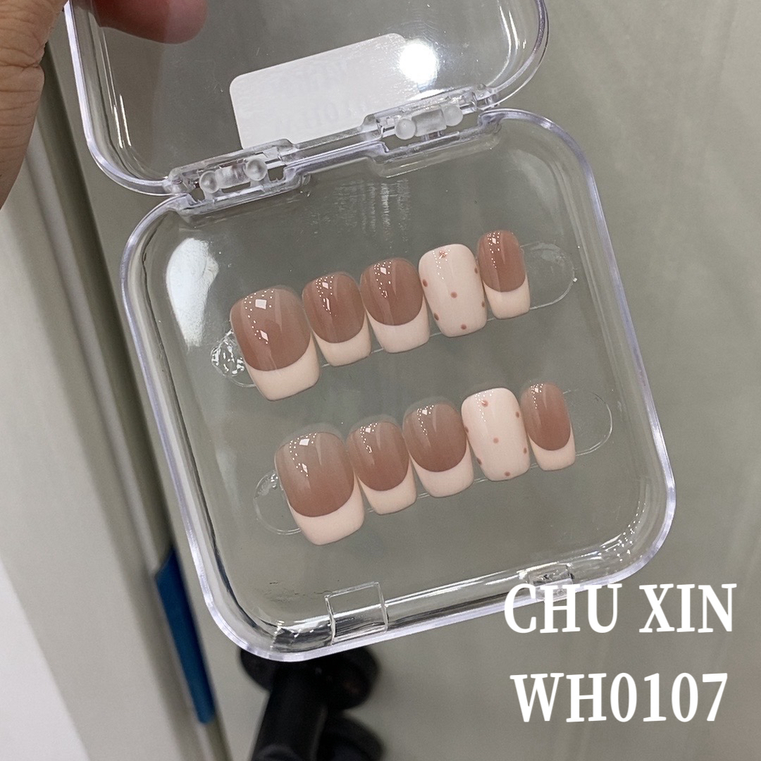 【WH0107莓果粉甜】纯手工穿戴甲夏日清新美甲可拆卸气质显白新款
