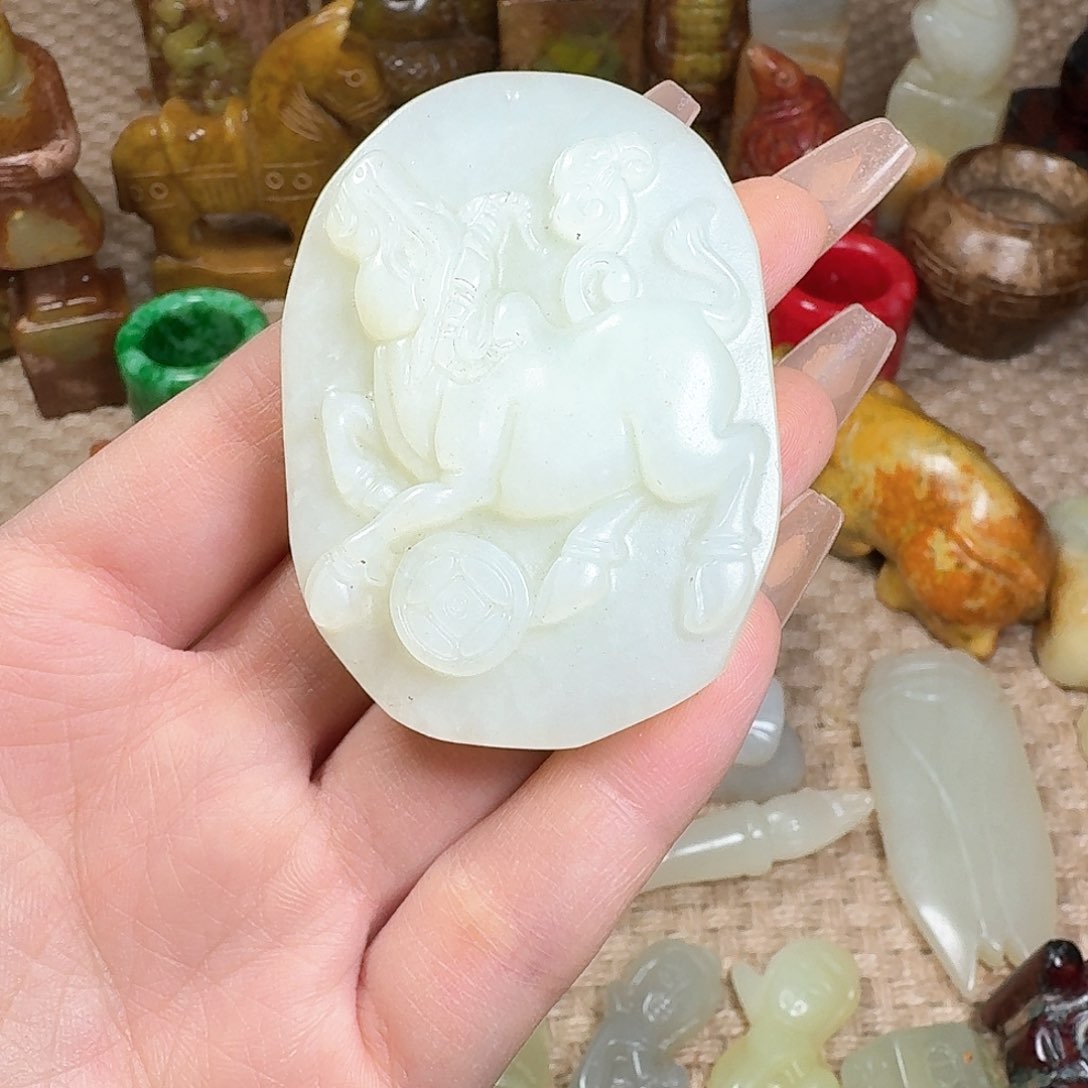 白玉菩提吊坠挂件