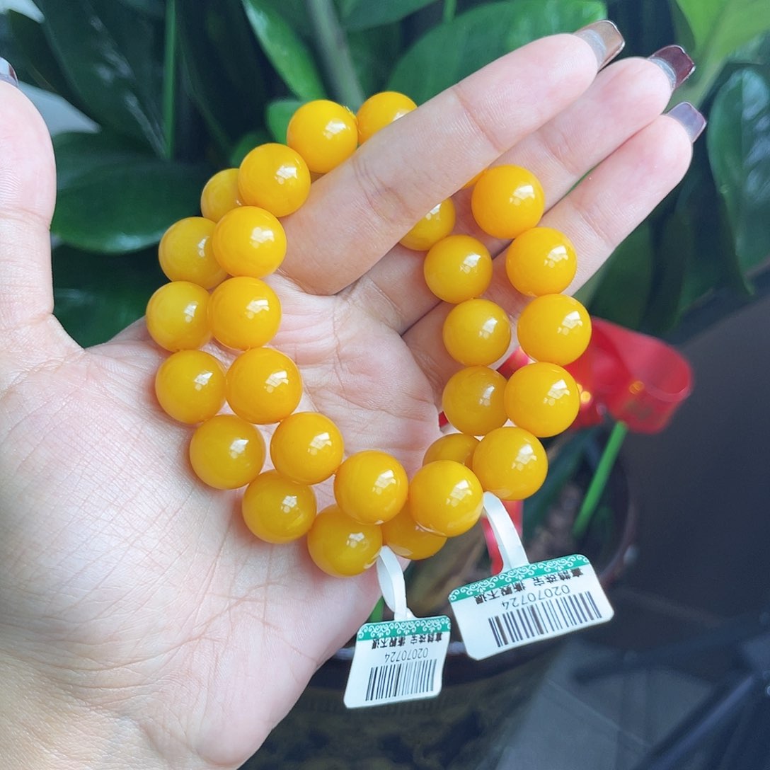 琥珀手链未镶嵌多样性发其一 13m