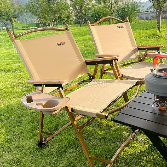 户外铝合金克米特多功能便携折叠椅适合露营钓鱼庭院使用克米特椅