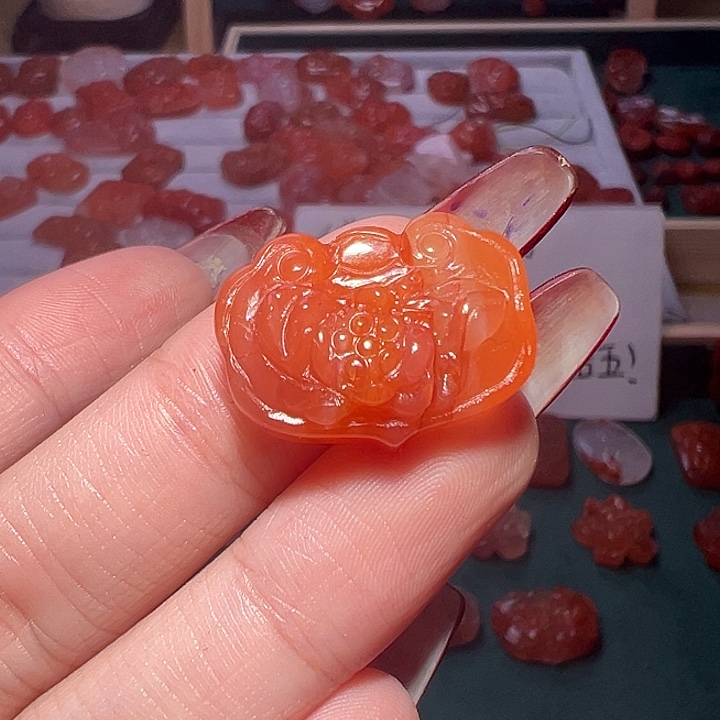 南红玛瑙手链未镶嵌8