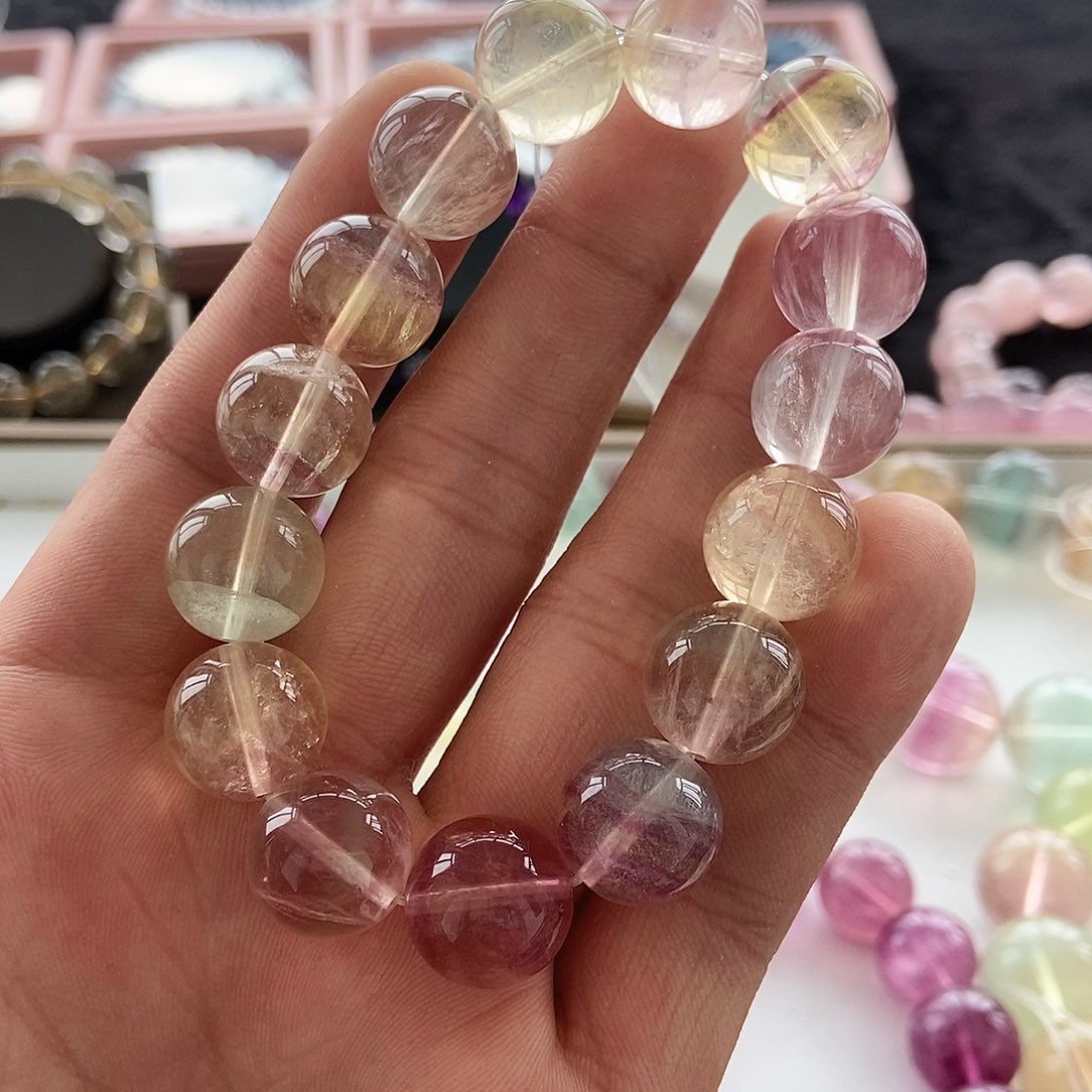 萤石手链未镶嵌煮*默认微瑕