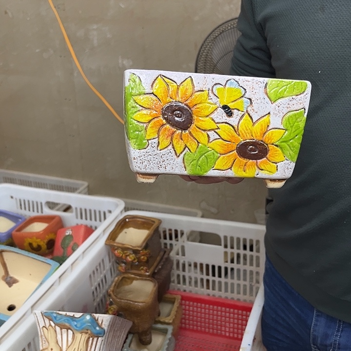 粗陶材质多肉花盆