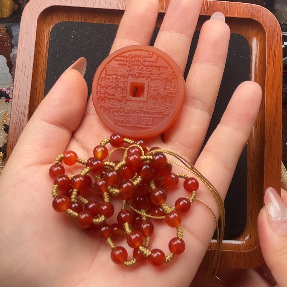 零***美玛瑙/玉髓未镶嵌颈饰