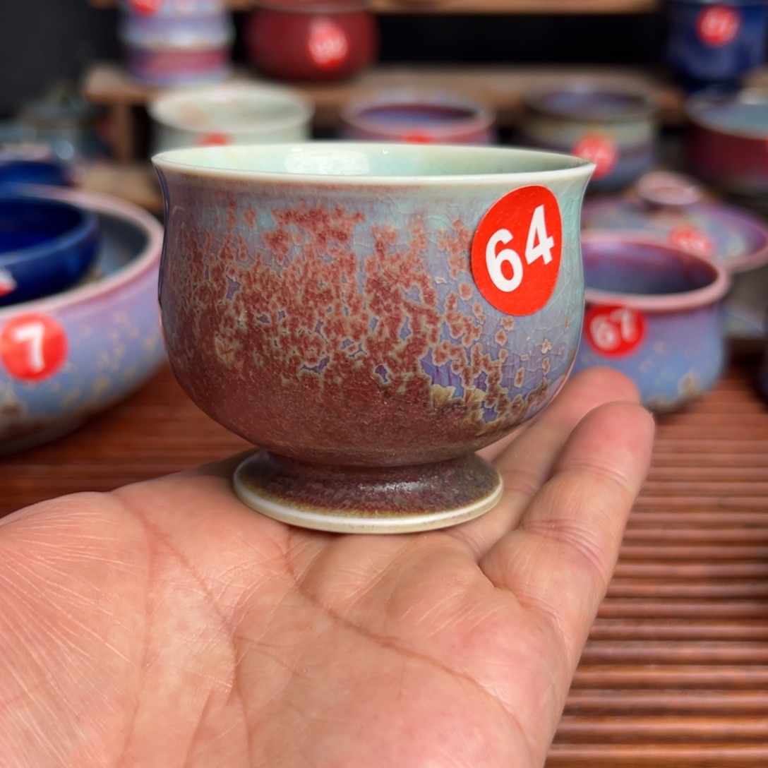手工制作钧窑茶器