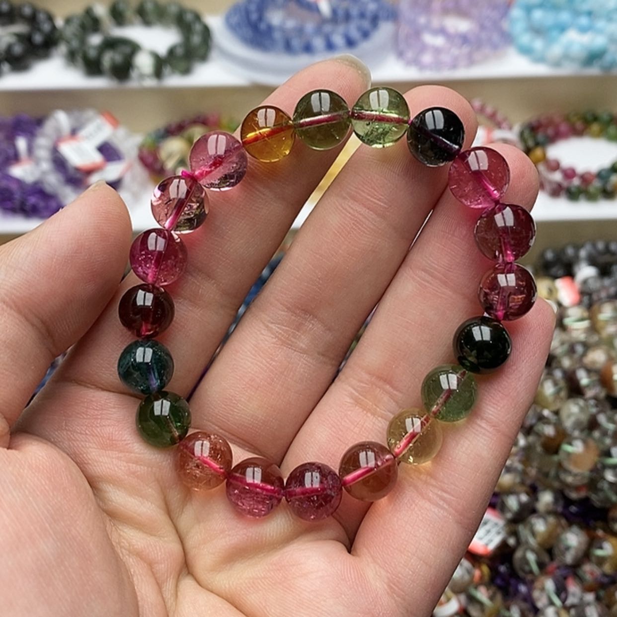 【闪购商品】碧玺手链未镶嵌天然碧玺