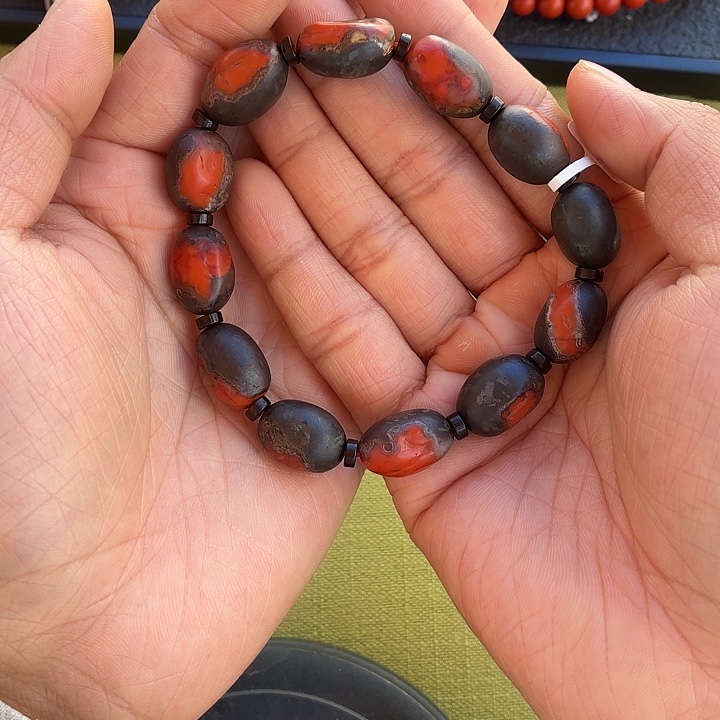 阿***。南红玛瑙未镶嵌手串母岩手串L26