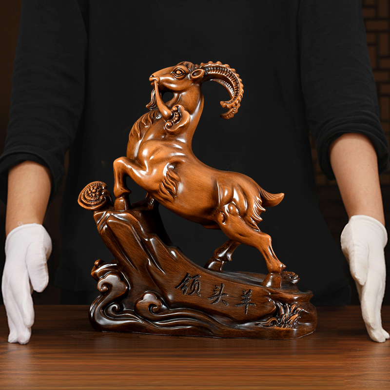 领头羊创意公司开业乔迁商务礼物家居客厅装饰品长21*宽8*高24cm